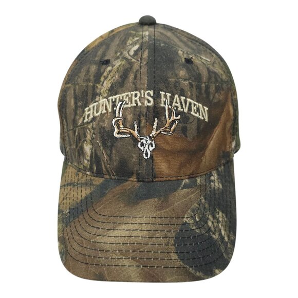 Hunters Haven Mossy Oak Camo Snapback Cap Trucker Baseball Hunting Logo Hat NEW - Picture 13 of 14